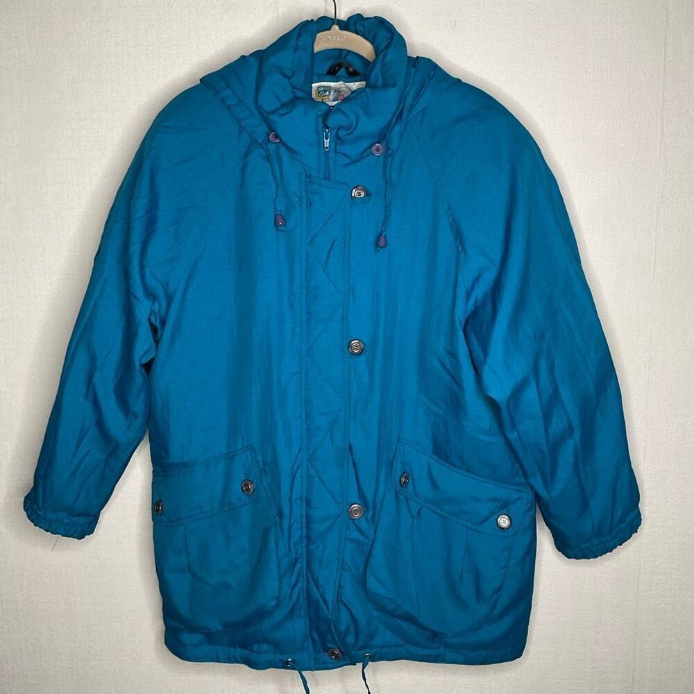 Vintage Puffer Jacket Ski Jacket Down Jacket‎ Winter Jacket 80s size Medium